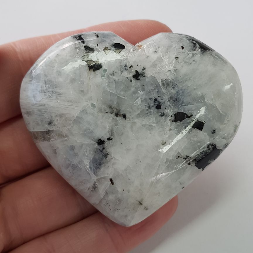 Rainbow Moonstone Heart 5cm Rainbow Moonstone Heart 5cm